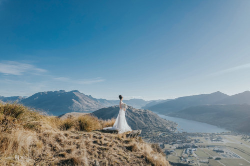 秋日的皇后镇山景